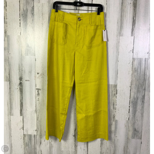 Pants Linen By Maeve In Yellow, Size: 6