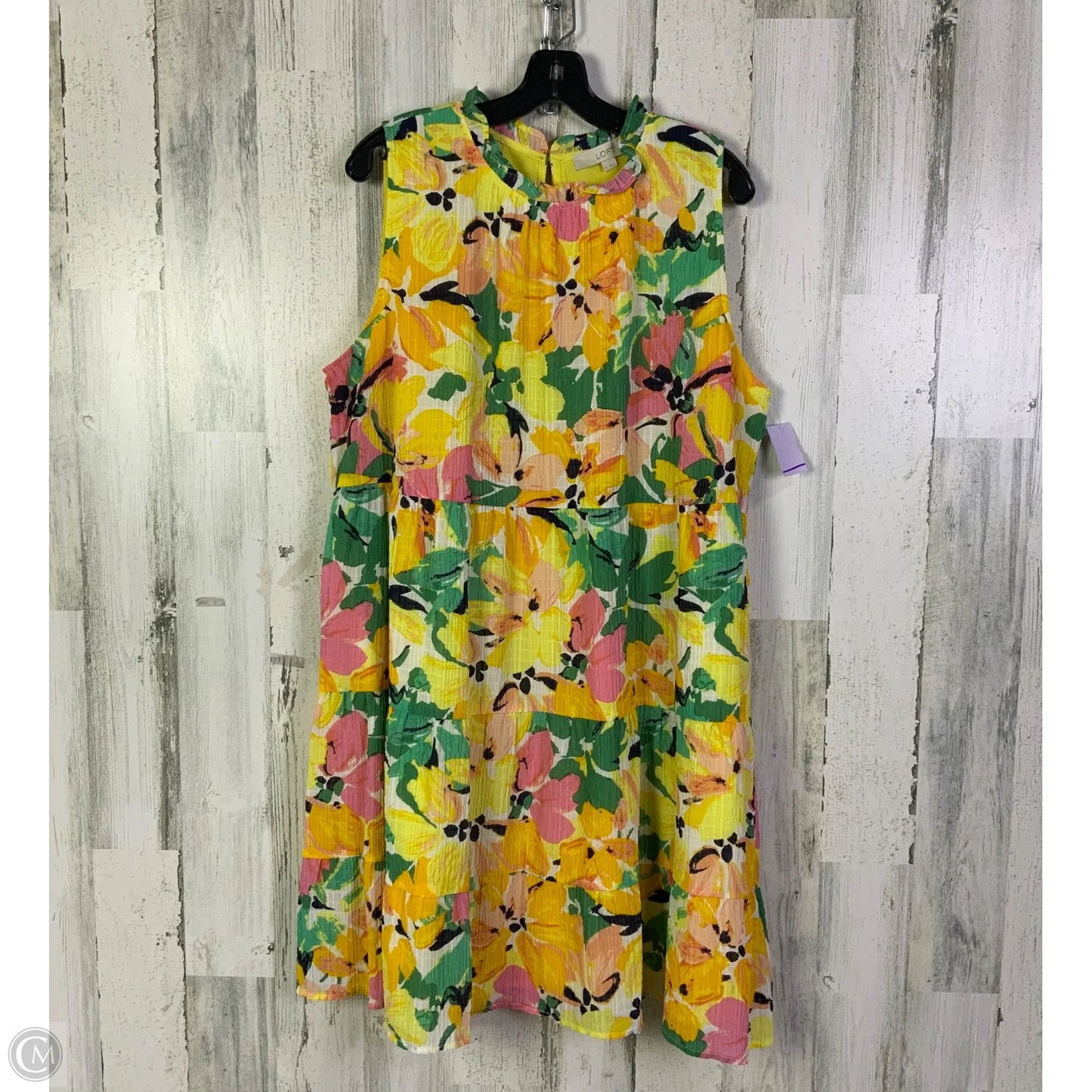 Dress Casual Short By Loft In Yellow, Size: Xl