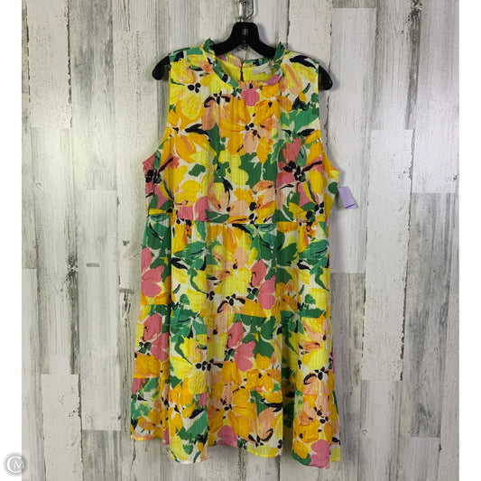 Dress Casual Short By Loft In Yellow, Size: Xl