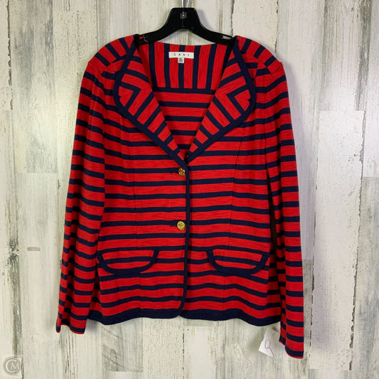 Cardigan By Cabi In Blue & Red, Size: Xl