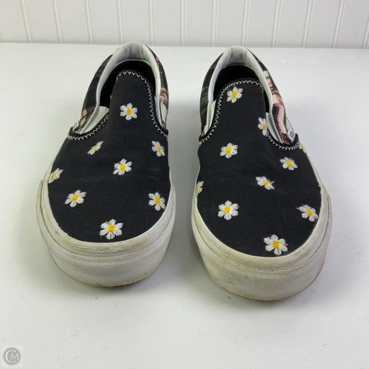 Shoes Flats By Vans In Black, Size: 9.5
