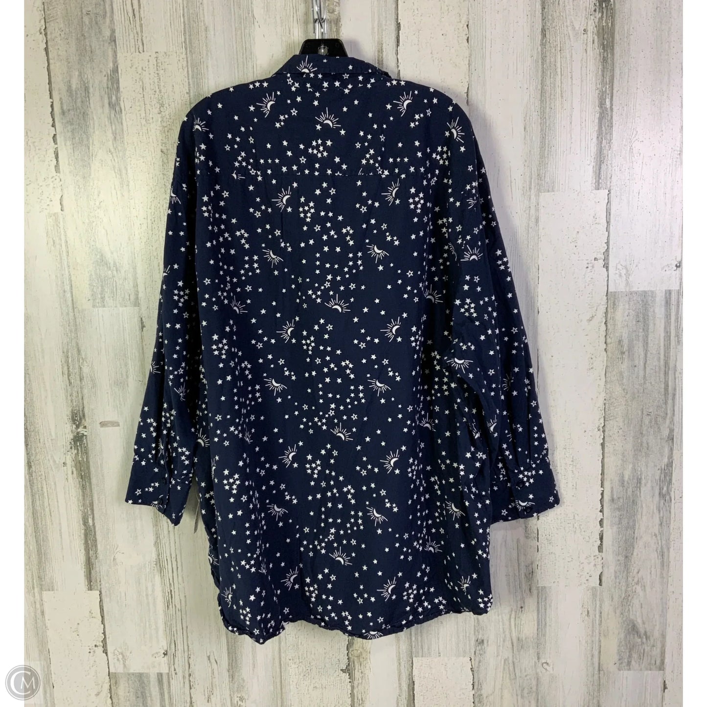 Lounge Set Shorts By Loft In Blue & White, Size: Xl