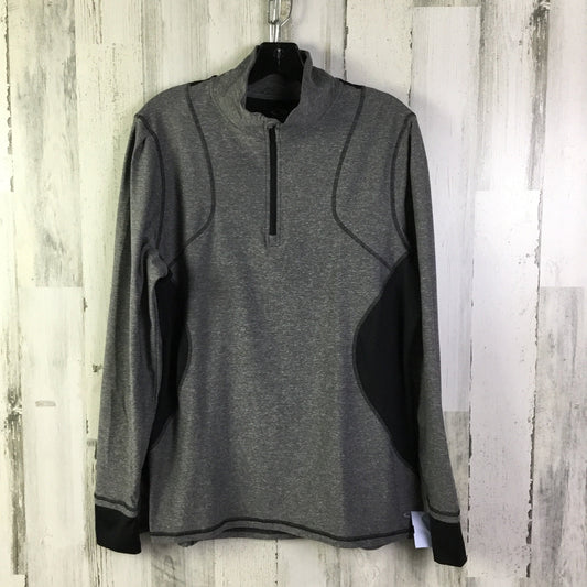 Athletic Top Long Sleeve Collar By Champion In Grey, Size: Xxl