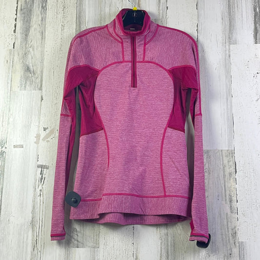 Athletic Top Long Sleeve Collar By Lululemon In Pink, Size: 6