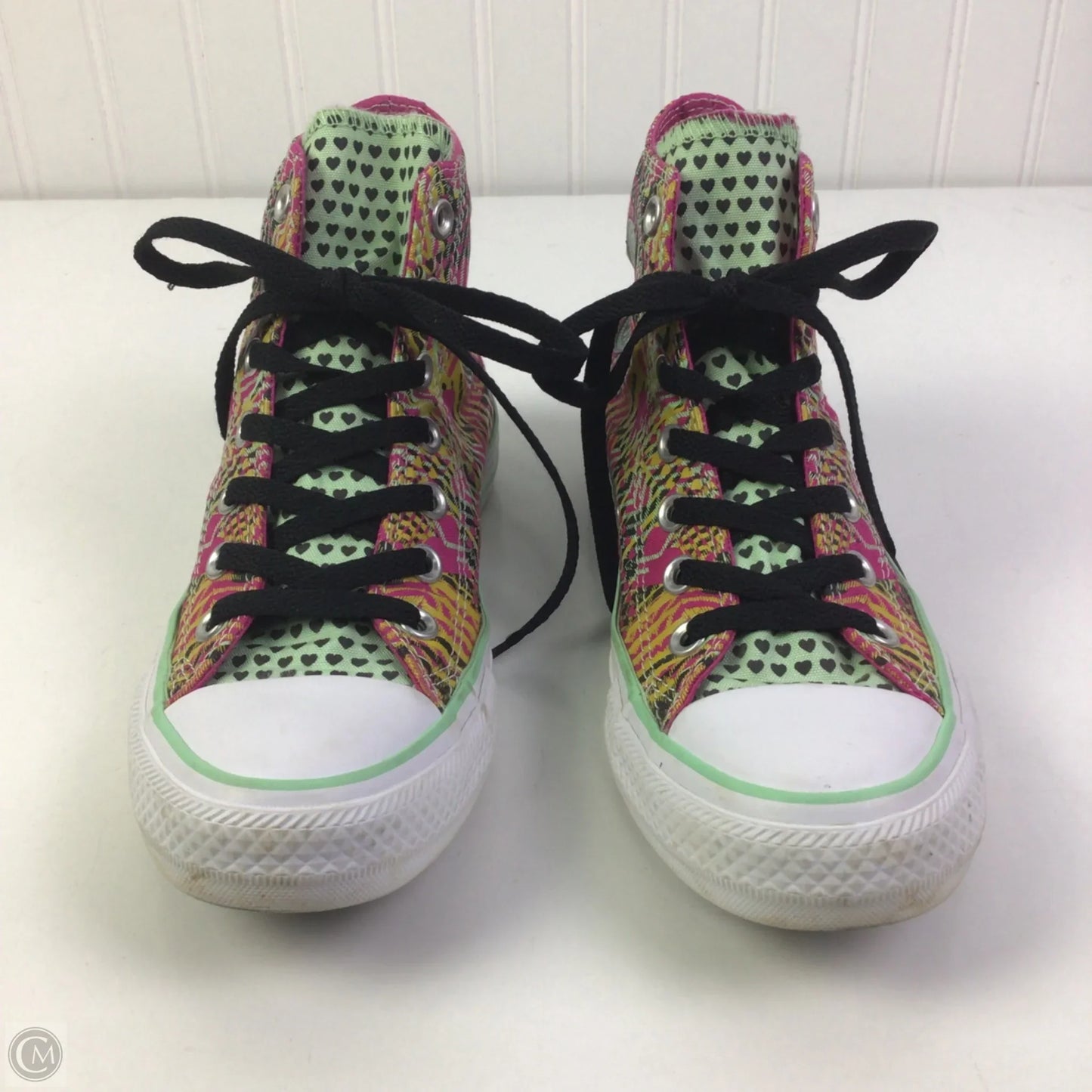 Shoes Sneakers By Converse In Pink & Yellow, Size: 7