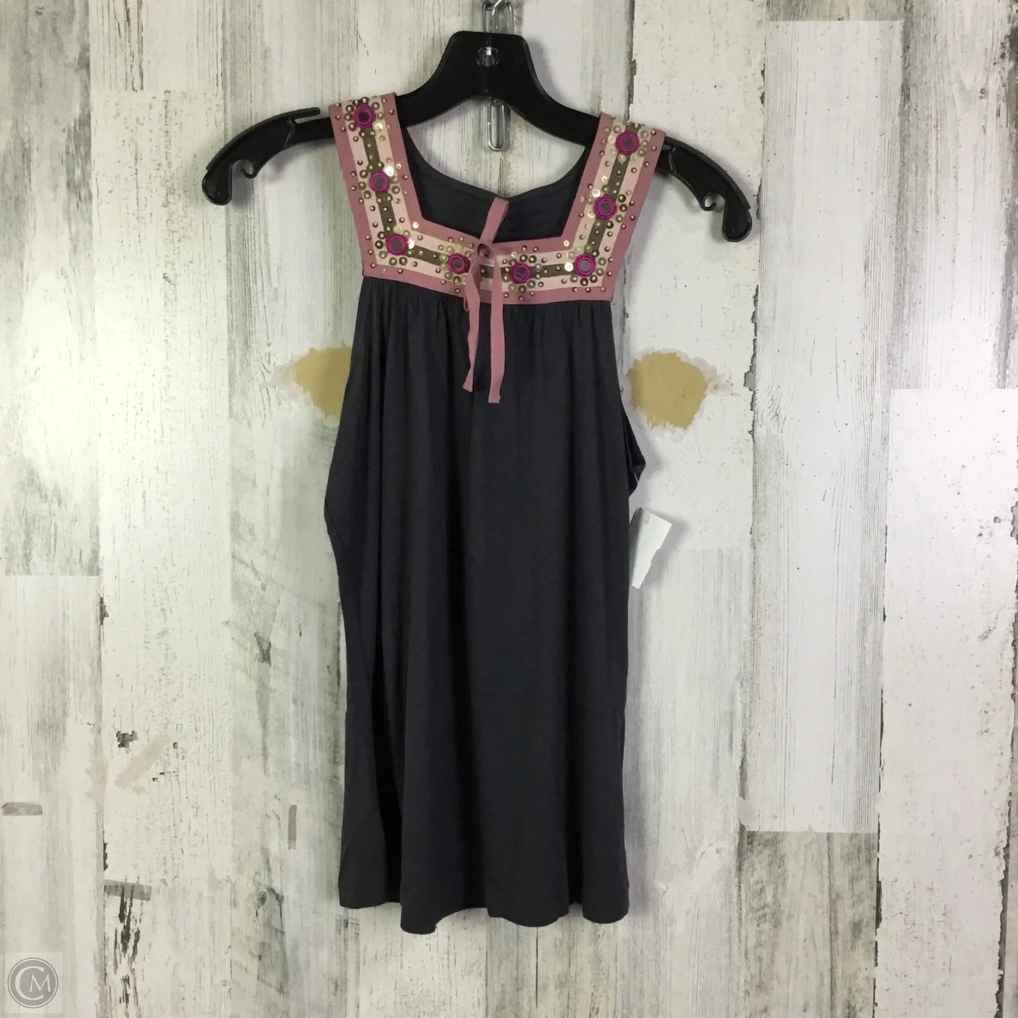 Top Sleeveless By Ted Baker In Grey & Pink, Size: Xs