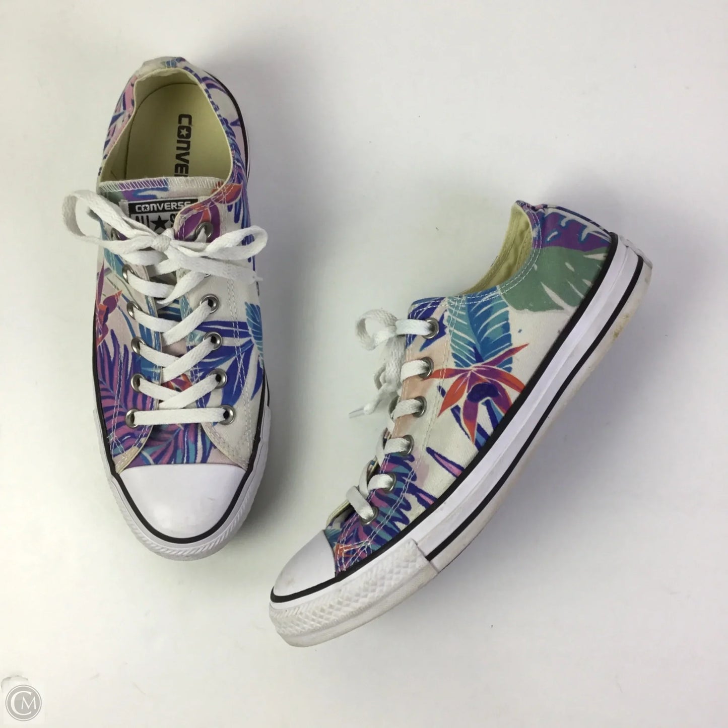 Shoes Sneakers By Converse In Blue & Cream, Size: 10