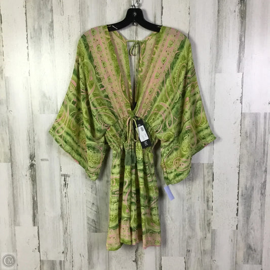 Romper By Cme In Green & Pink, Size: Osfm