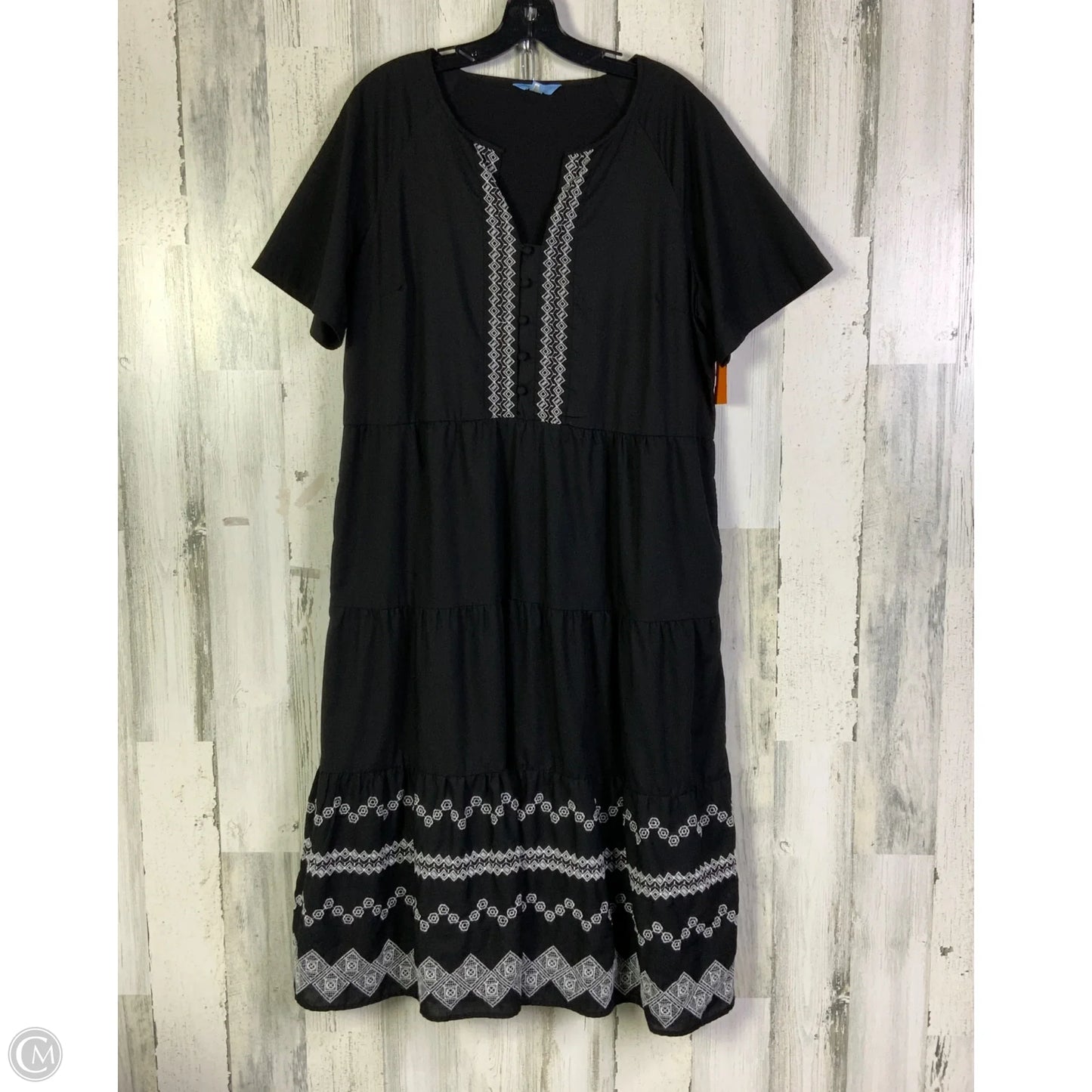 Dress Casual Midi By Draper James In Black, Size: L