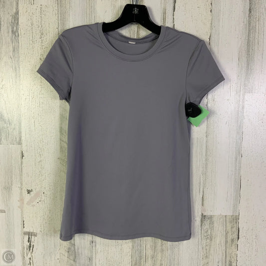Athletic Top Short Sleeve By Alo In Purple, Size: S