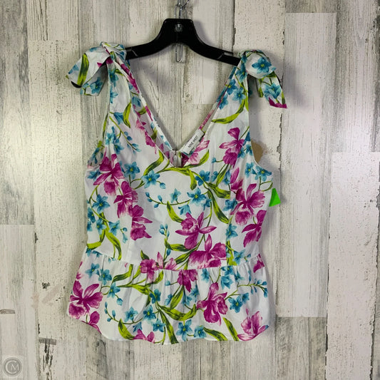 Top Sleeveless By Nine West In Multi-colored, Size: M