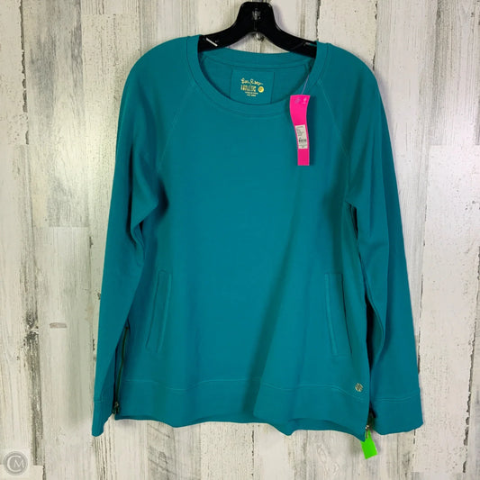 Sweatshirt Designer By Lilly Pulitzer In Teal, Size: L