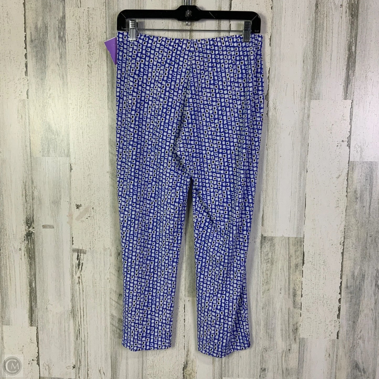 Pants Set 2pc By Clara Sun Woo In Blue & White, Size: M