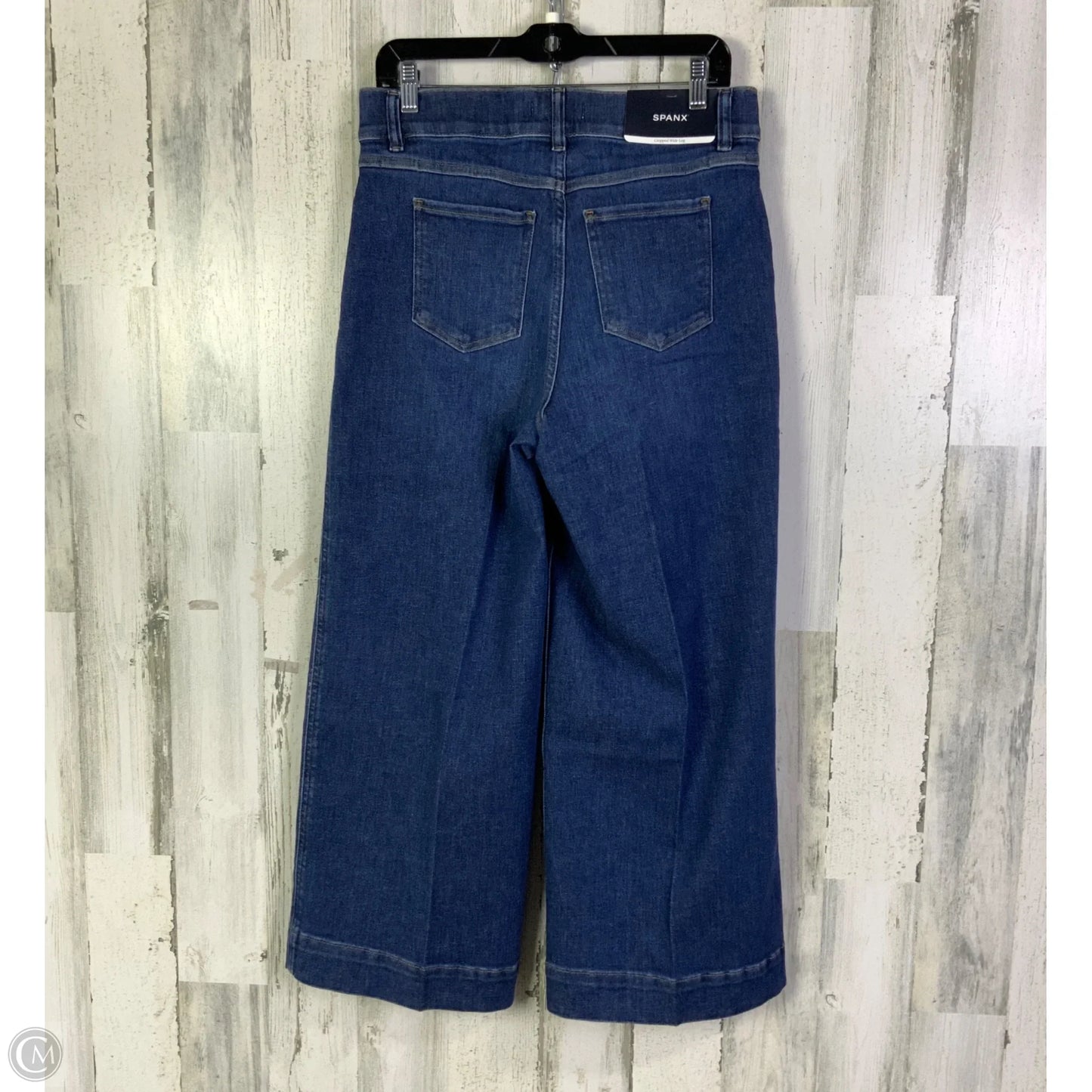 Jeans Cropped By Spanx In Blue Denim, Size: 8
