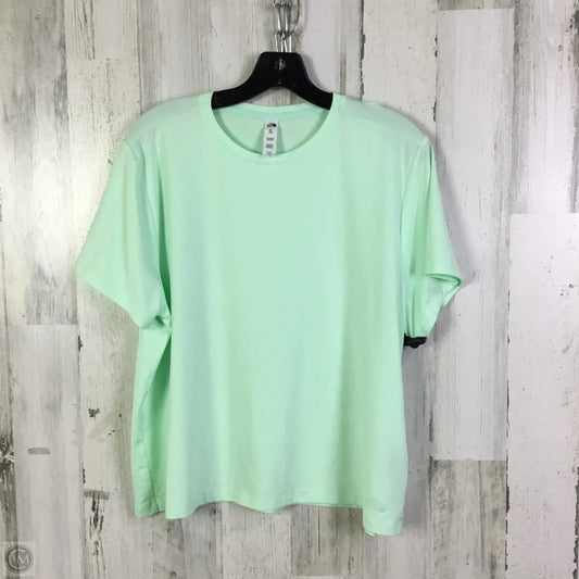 Athletic Top Short Sleeve By The North Face In Green, Size: Xl
