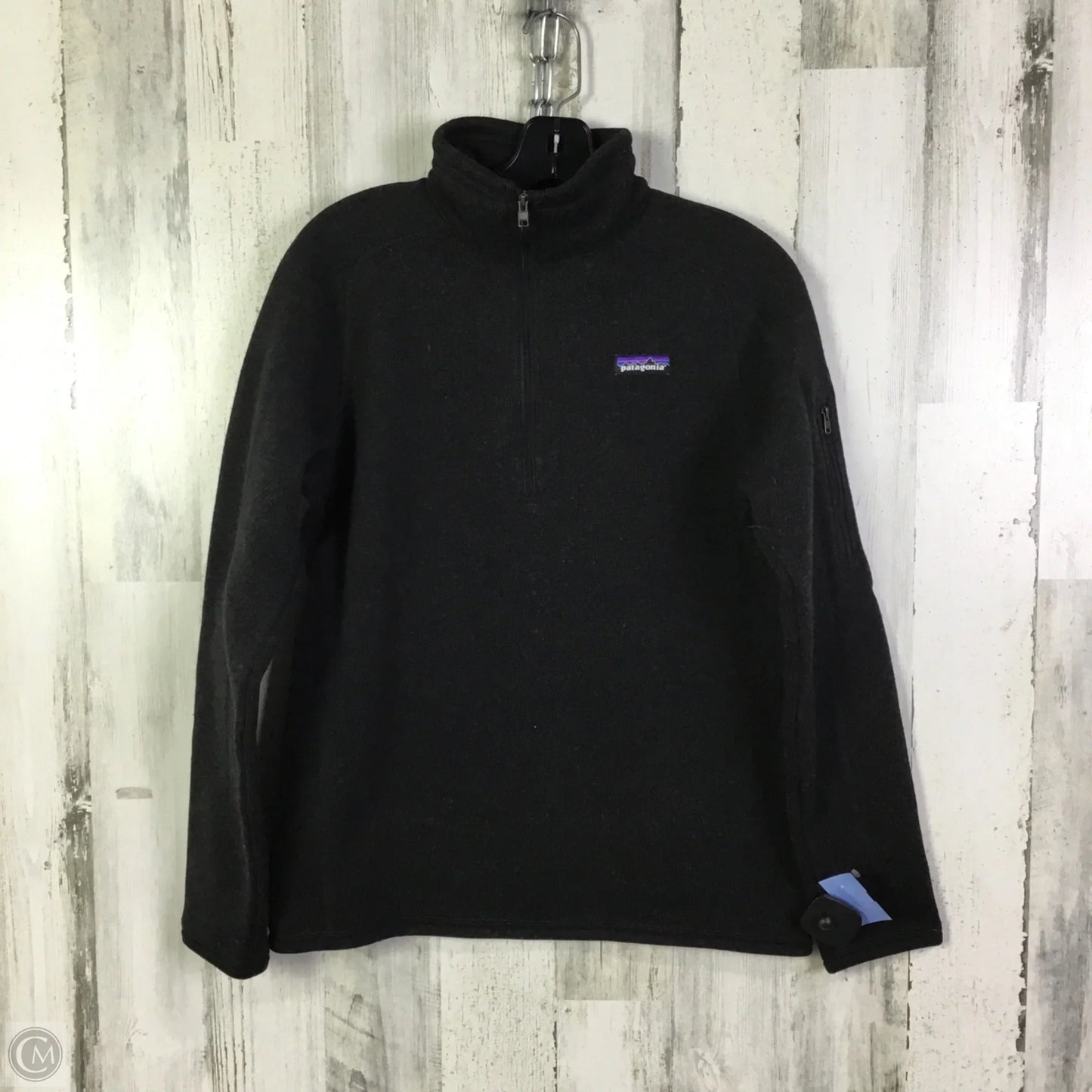 Sweatshirt Collar By Patagonia In Black, Size: M