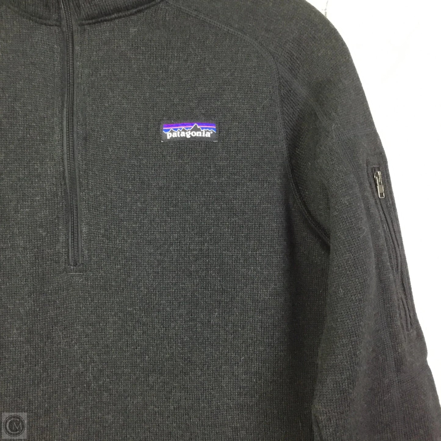 Sweatshirt Collar By Patagonia In Black, Size: M