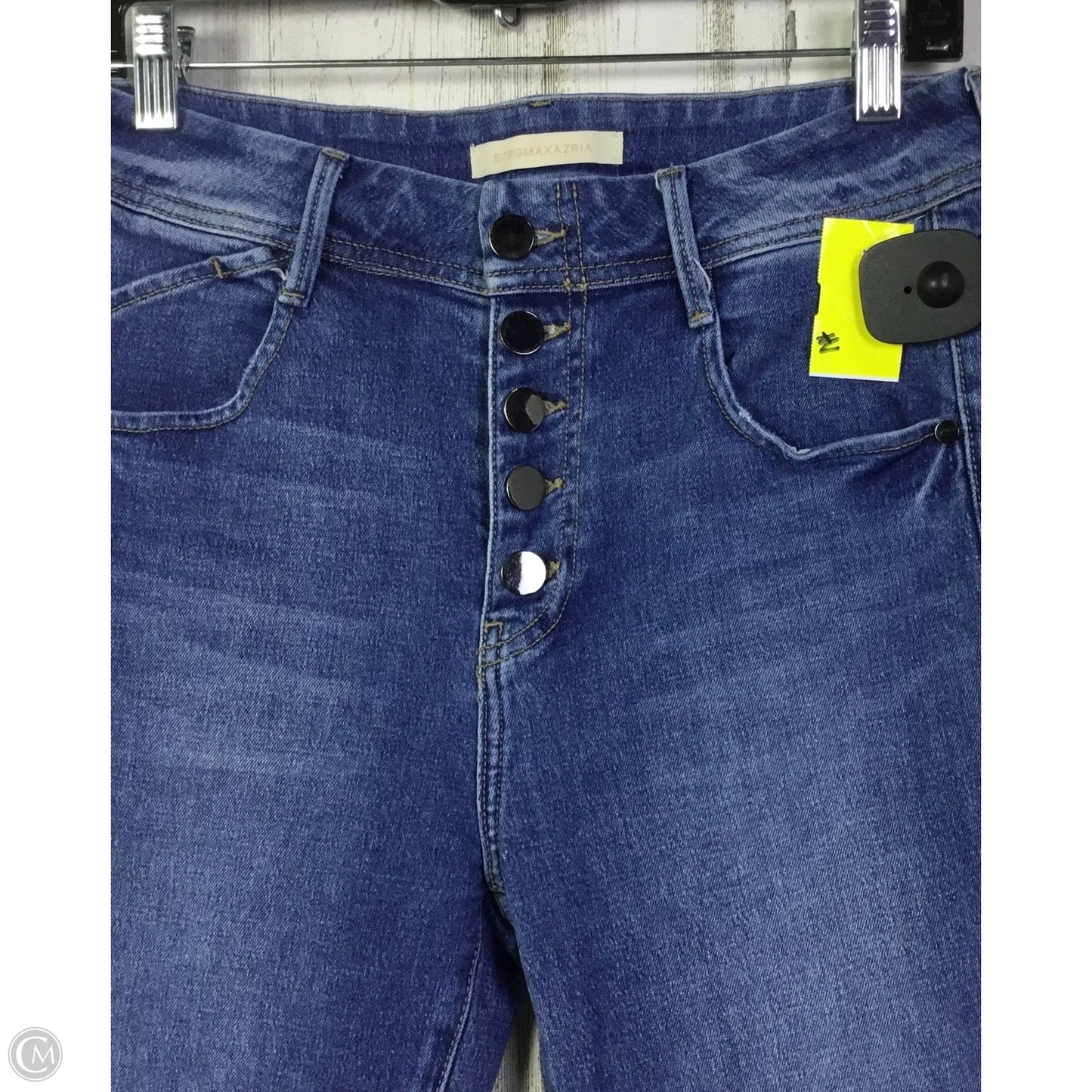 Jeans Skinny By Bcbgmaxazria In Blue Denim, Size: 4