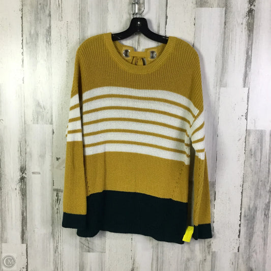 Sweater By Christopher And Banks In Yellow, Size: L