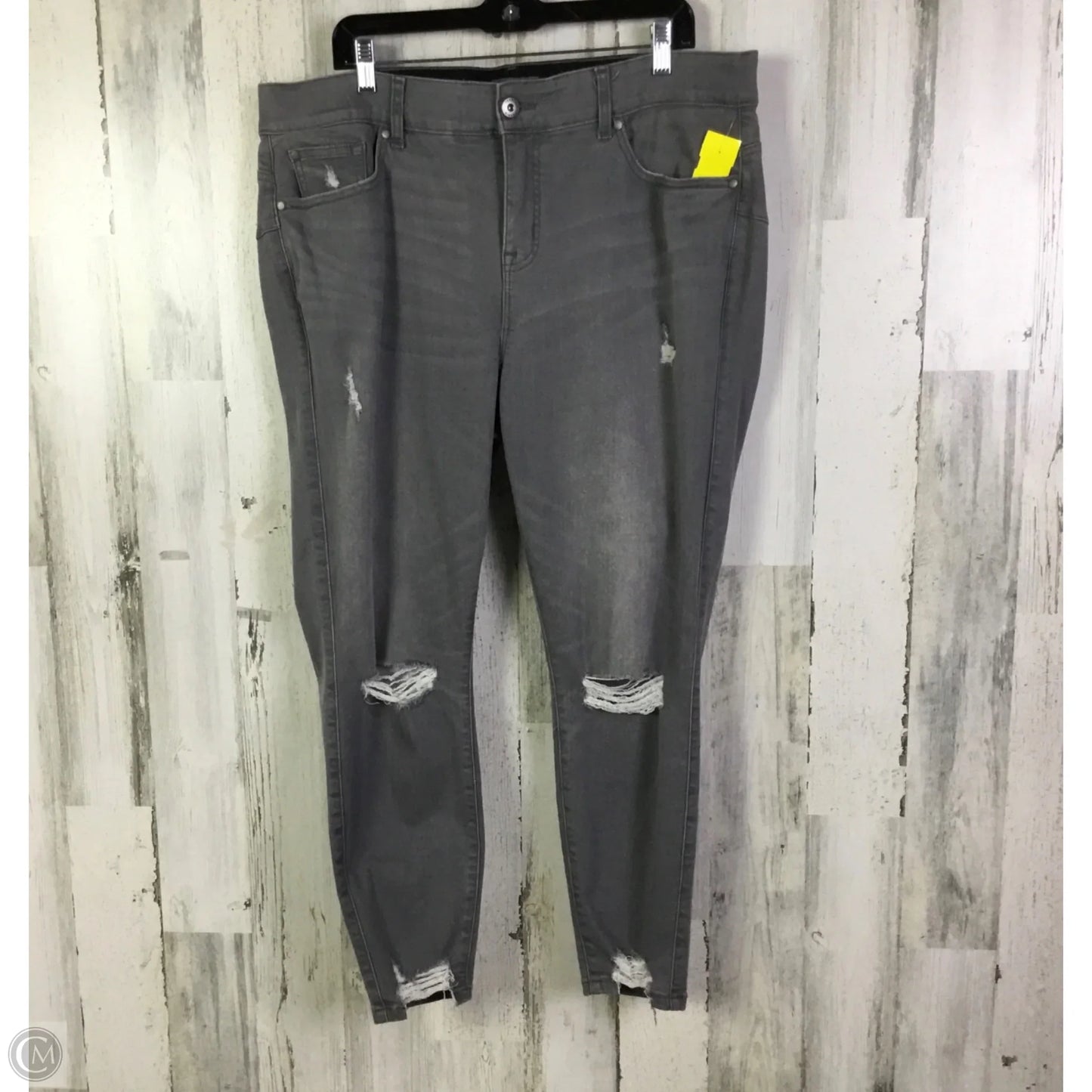 Jeans Skinny By Torrid In Grey Denim, Size: 20