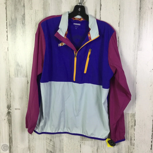 Athletic Jacket By Hoka In Multi-colored, Size: L