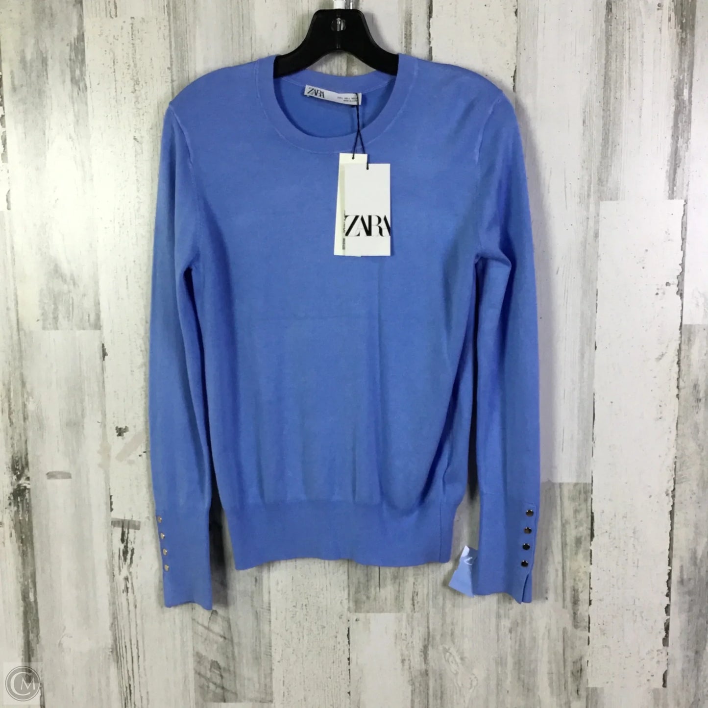 Sweater By Zara In Blue, Size: L