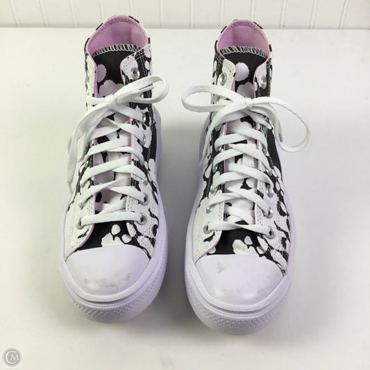 Shoes Sneakers Platform By Converse In Black & White, Size: 9
