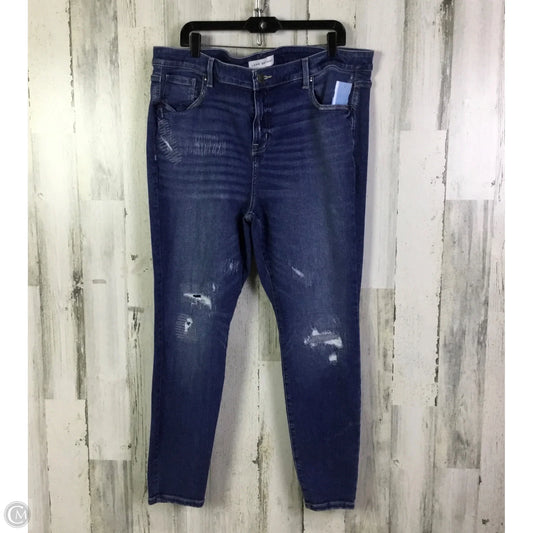 Jeans Skinny By Lane Bryant In Blue Denim, Size: 20