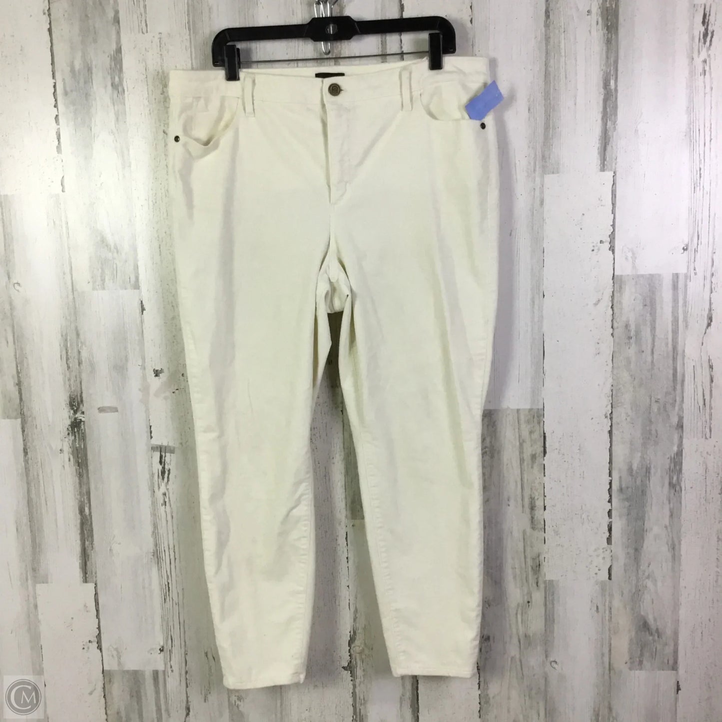 Pants Corduroy By Talbots In Cream, Size: 16