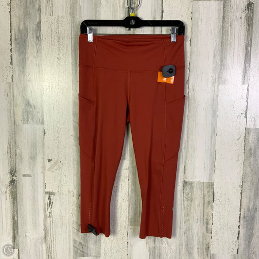 Athletic Capris By Lululemon In Orange, Size: 8