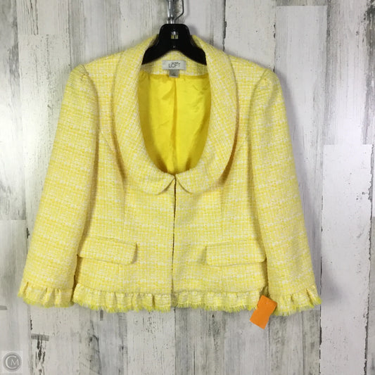 Blazer By Loft In Yellow, Size: Xs
