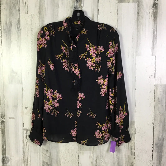 Top Long Sleeve By Who What Wear In Black, Size: S