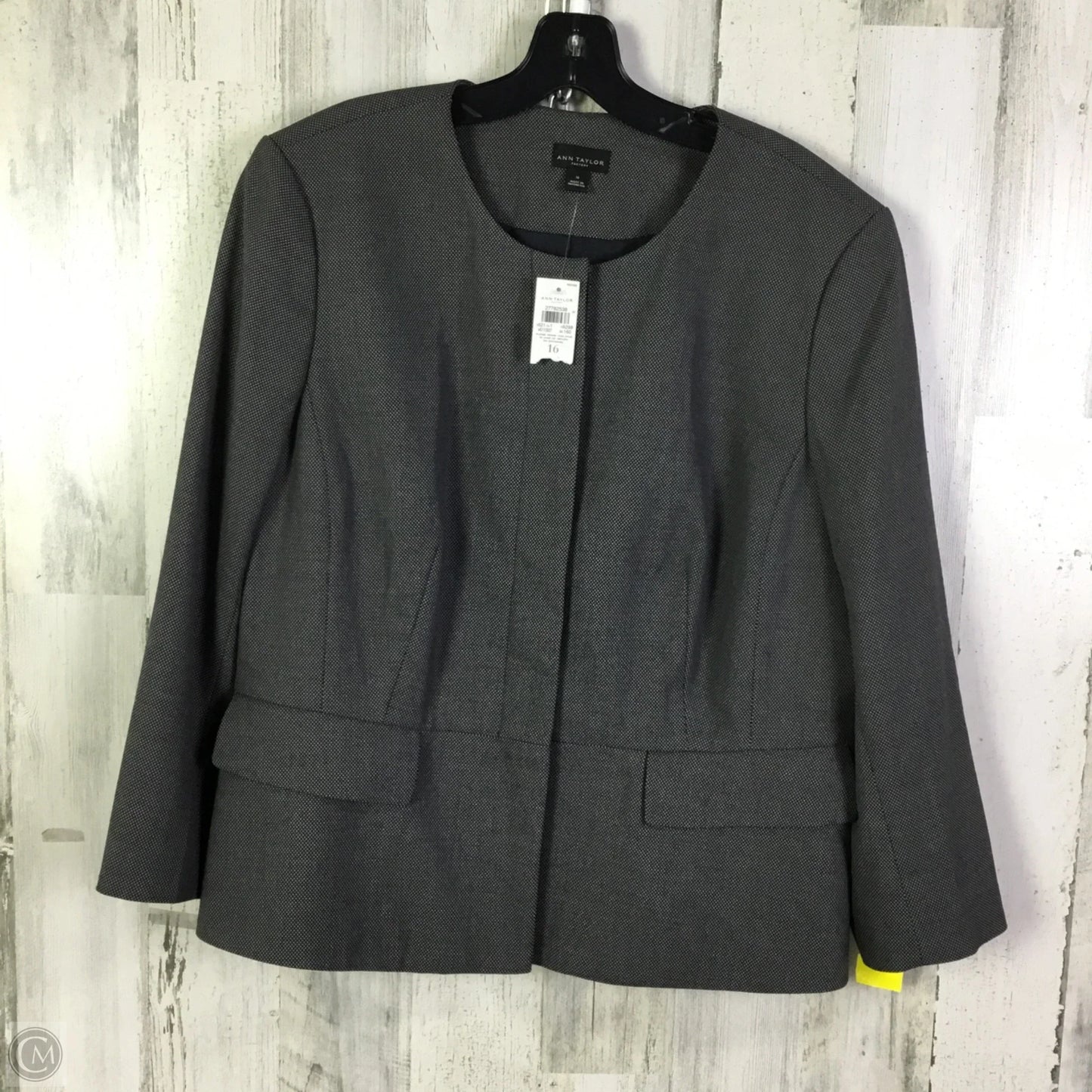 Blazer By Ann Taylor In Black, Size: Xl