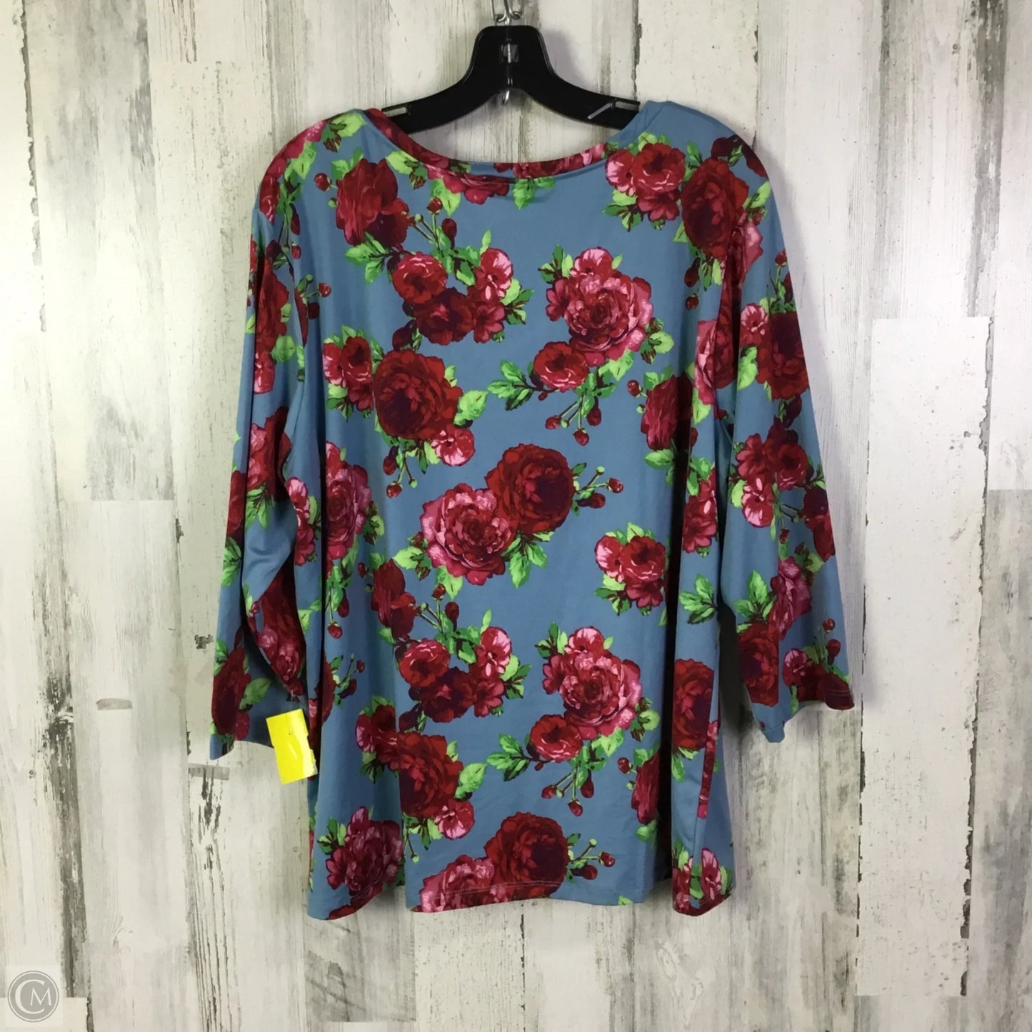 Top Long Sleeve Basic By The Pioneer Woman In Blue, Size: Xxl