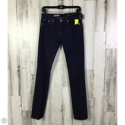 Jeans Straight By Adriano Goldschmied In Blue Denim, Size: 4