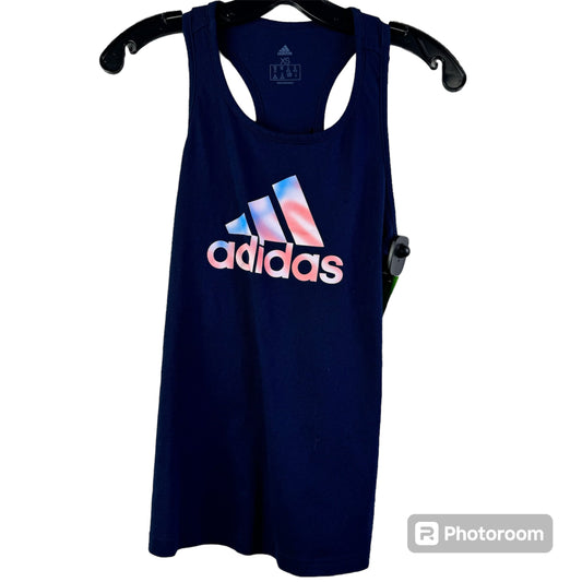 Navy Athletic Tank Top Adidas, Size Xs