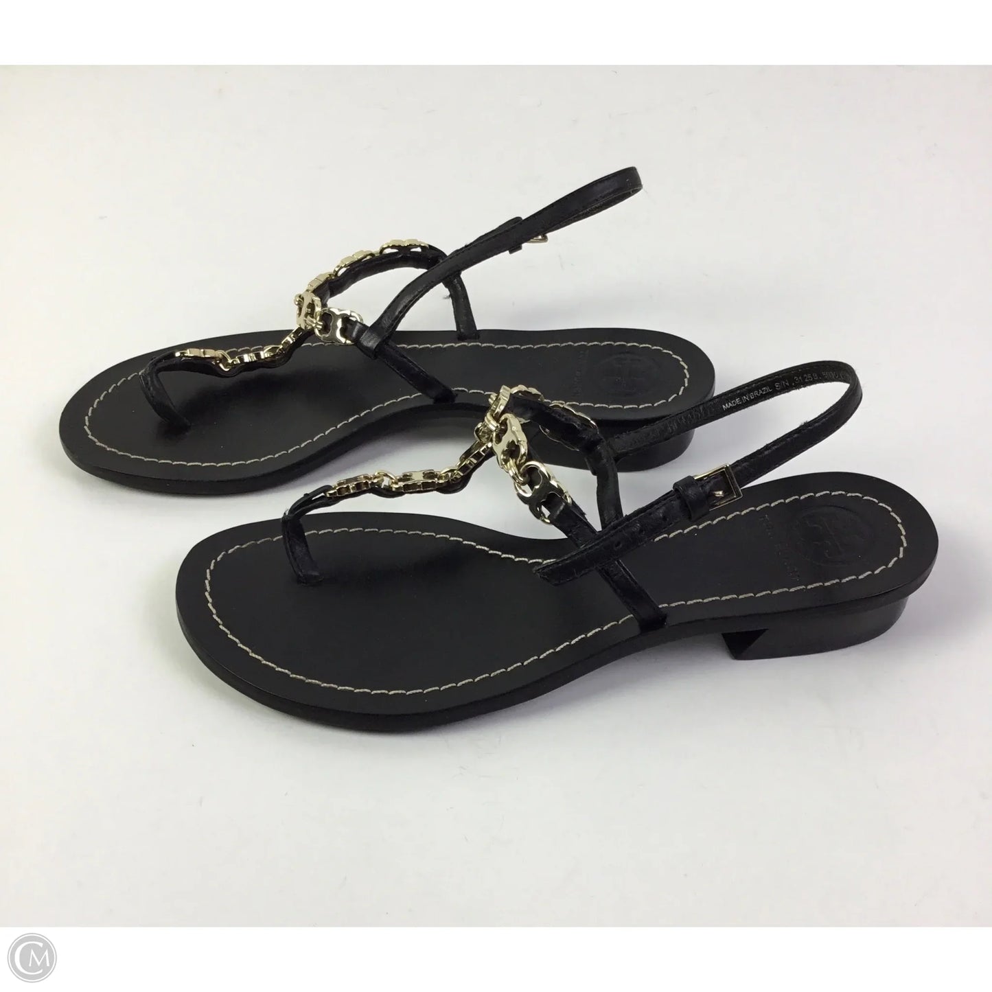 Sandals Designer By Tory Burch In Black, Size: 6