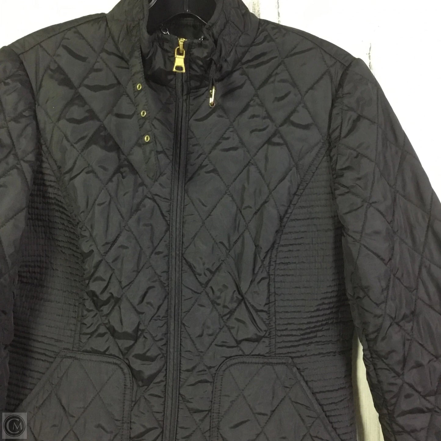Jacket Puffer & Quilted By Banana Republic In Black, Size: S
