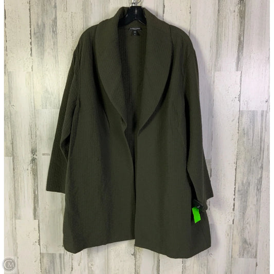 Cardigan By Eileen Fisher In Green, Size: 3x