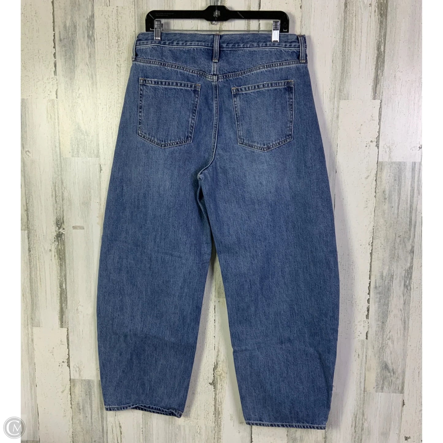 Jeans Wide Leg By Gap In Blue Denim, Size: 14