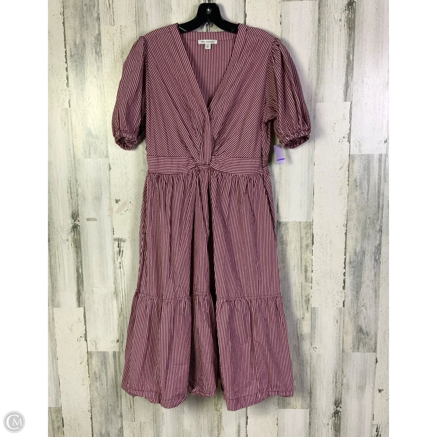 Dress Casual Midi By Free Assembly In Pink & Red, Size: M