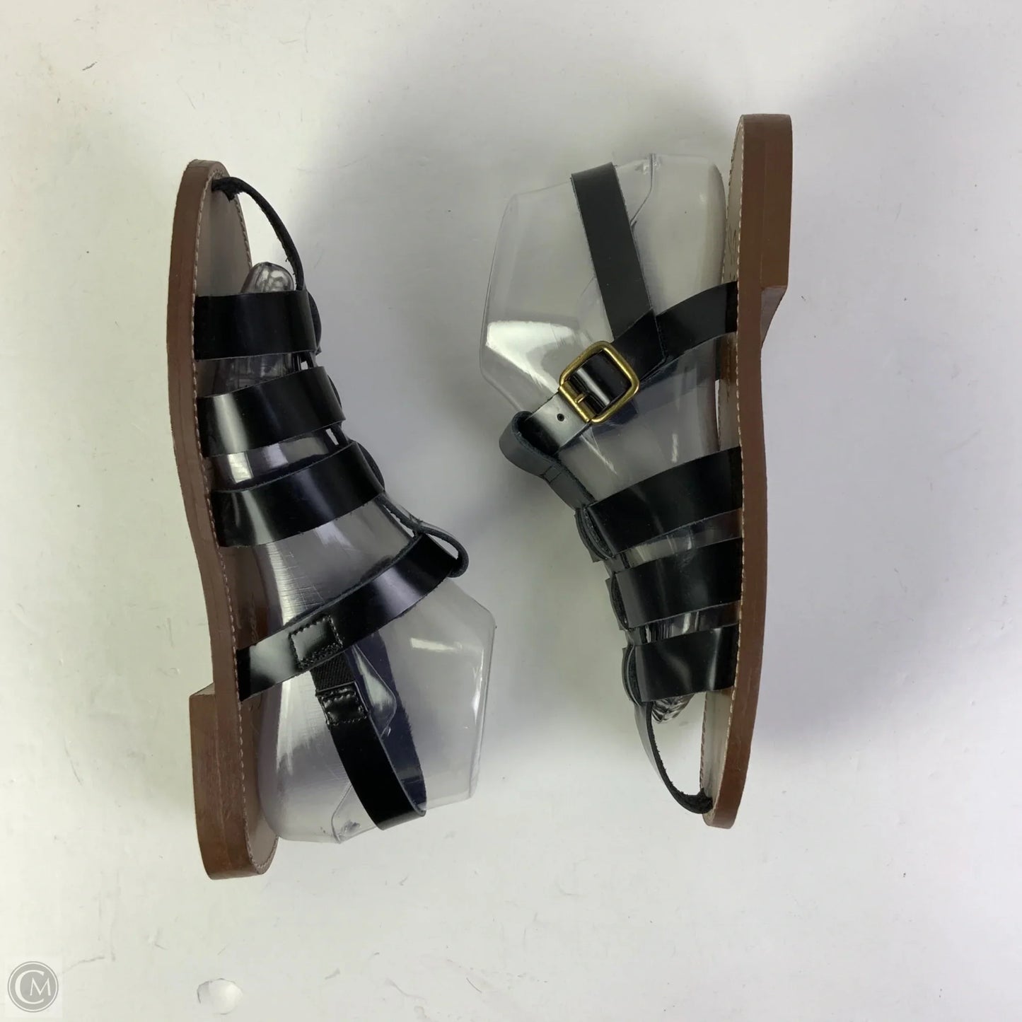Sandals Flats By J. Crew In Black, Size: 8