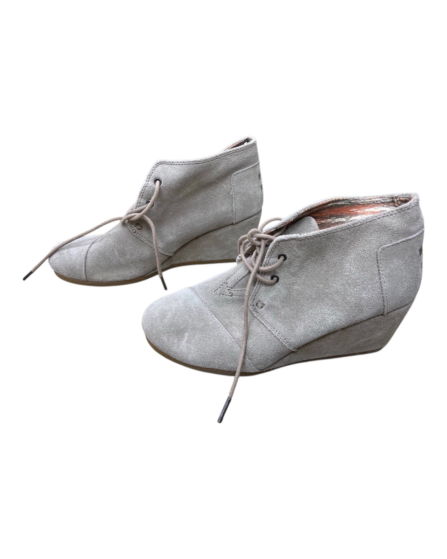 Boots Ankle Heels By Toms In Tan, Size:9