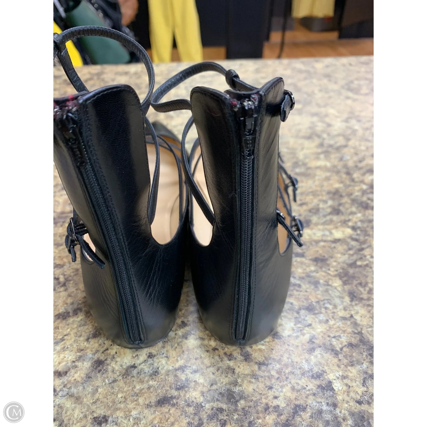 Shoes Luxury Designer By Christian Louboutin In Black, Size: 10