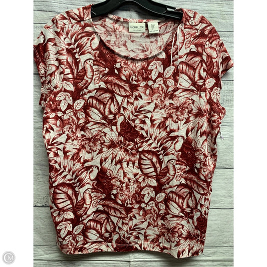 Top Short Sleeve By Rachel Zoe In Red, Size: S