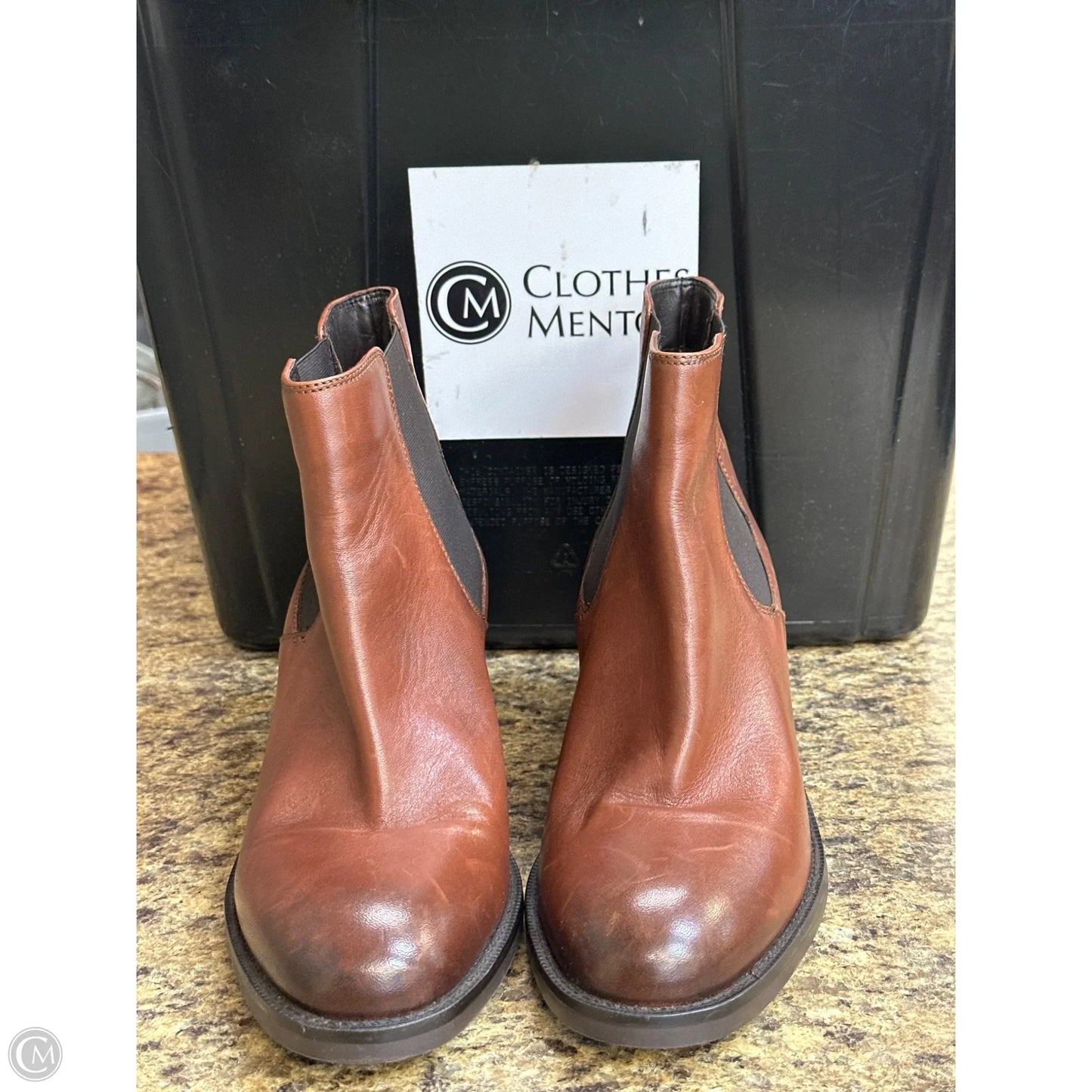 Boots Mid-calf Flats By Clarks In Brown, Size: 9