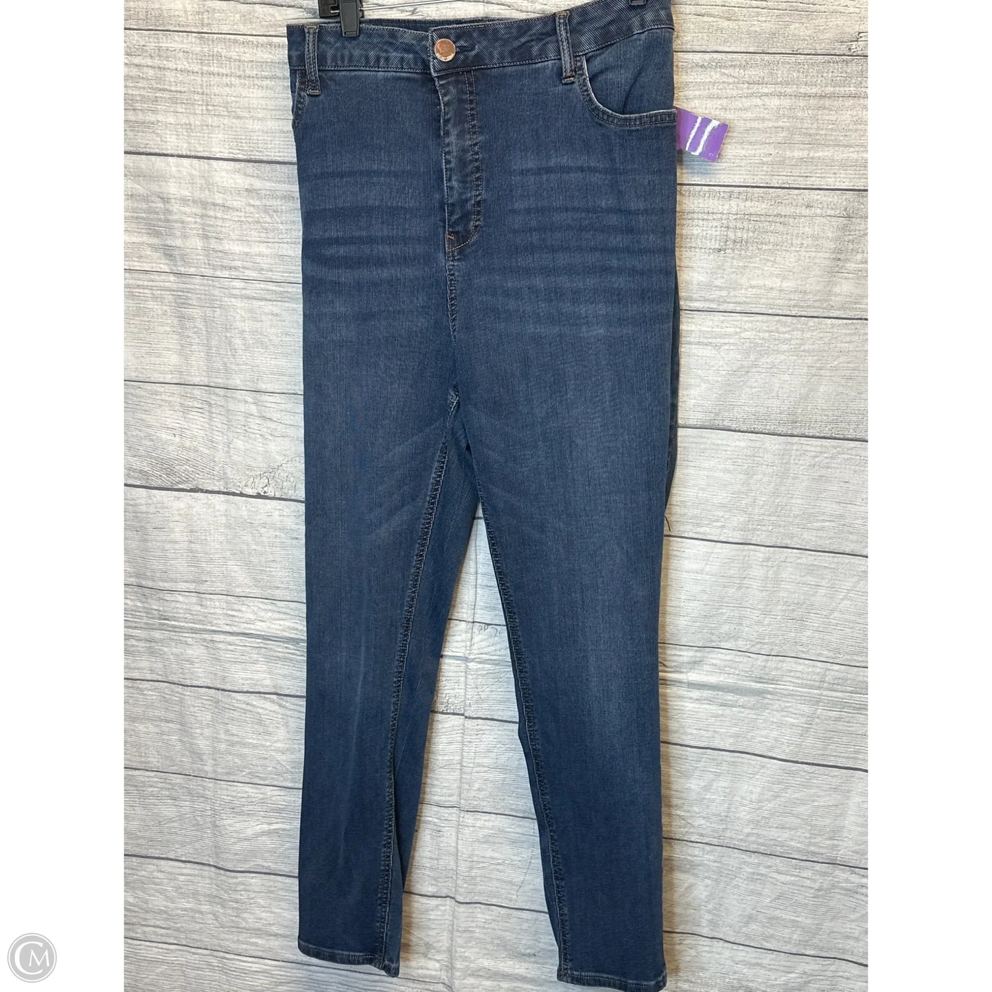 Jeans Wide Leg By Seven 7 In Navy, Size: 20