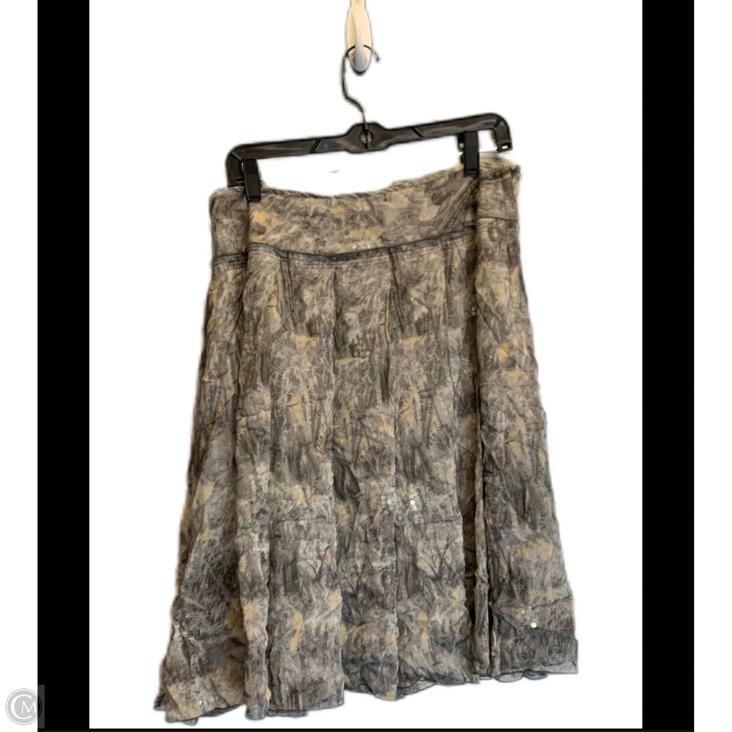 Skirt Midi By Anne Klein In Grey, Size: 16