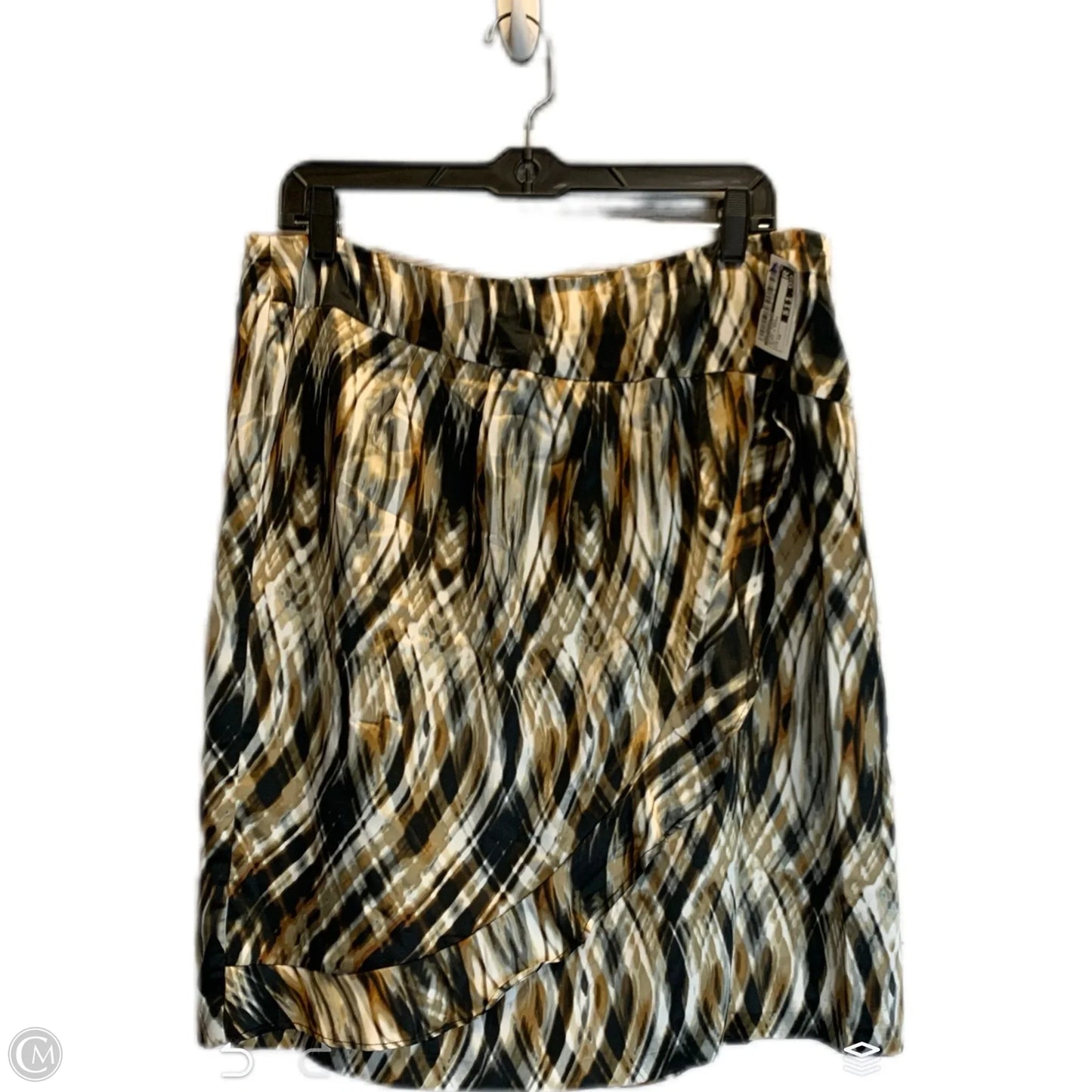 Skirt Midi By Worthington In Black & Brown, Size: 14