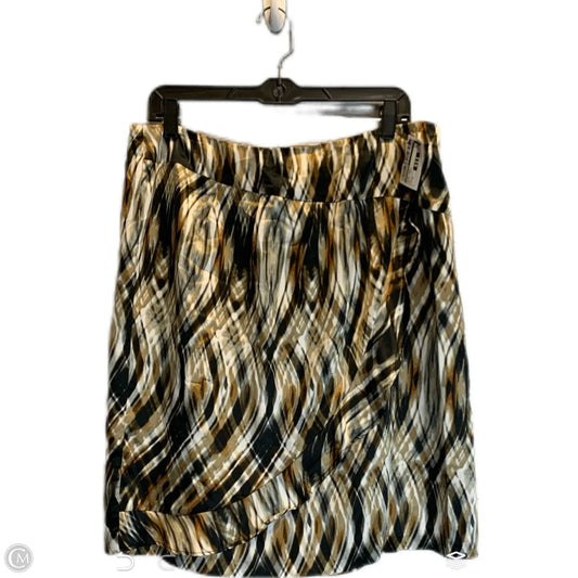 Skirt Midi By Worthington In Black & Brown, Size: 14